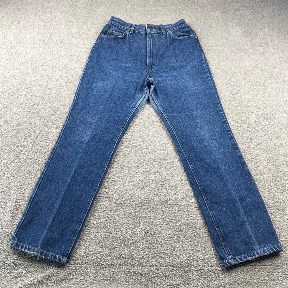 Vintage Lee Riders Jeans Womens 28 Blue High Waisted Straight Leg‎ Denim
